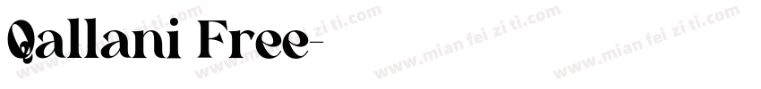 Qallani Free字体转换